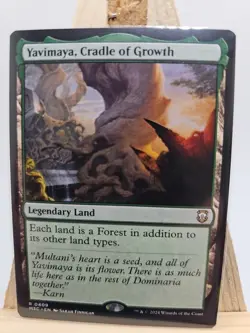 MTG Yavimaya, Cradle Of Growth 0409 Dragonstorm Commander Near Mint Condition - Image 1