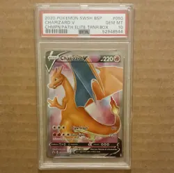 Pokemon Charizard V SWSH050 PSA 10 Promo Holo SWSH: Sword & Shield - Image 1