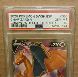 Pokemon Charizard V SWSH050 PSA 10 Promo Holo SWSH: Sword & Shield - Image 3