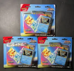 Pokemon Prismatic Evolutions Tech Sticker Collection Glaceon - Lot of 3 - Image 1