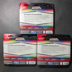Pokemon Prismatic Evolutions Tech Sticker Collection Glaceon - Lot of 3 - Image 2