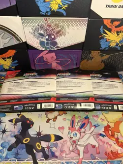 Pokemon TCG Prismatic Evolutions Tech Sticker Collection Set of 3 SEALED 9 Packs - Image 2