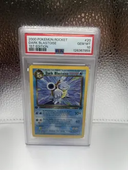 🔥🔥Pokemon 1st Edition Dark Blastoise 20/82 Team Rocket PSA 10🔥🔥 - Image 1