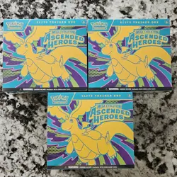 Pokemon TCG Mega Evolution Ascended Heroes Elite Trainer Box ETB LOT OF 3 SET - Image 1
