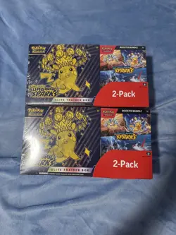 Pokemon Surging Sparks Elite Trainer Box/Booster Bundle Costco 2-Pack - Lot of 2 - Image 1