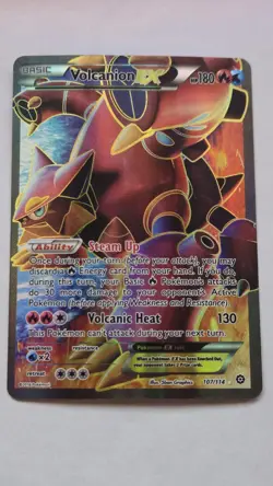 Pokemon TCG Volcanion EX (Full Art) 107/114 XY - Steam Siege Holo - Image 1
