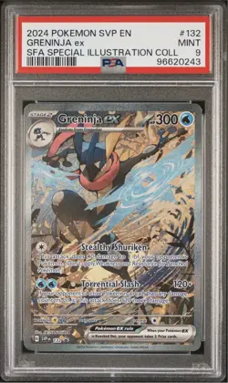 PSA 9 MINT Greninja ex SVP SFA Special Illustration Collection Holo Pokemon #132 - Image 1