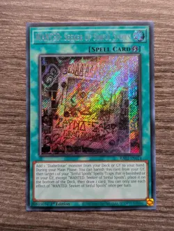 WANTED: Seeker of Sinful Spoils (Secret Rare) 1st Ed. - RA03-EN074 NM Yugioh TCG - Image 1