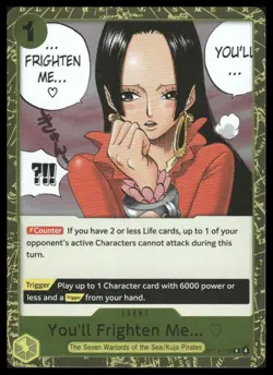 One Piece The Azure Sea's Seven #OP14-118 You'll Frighten Me... Rare - Image 1