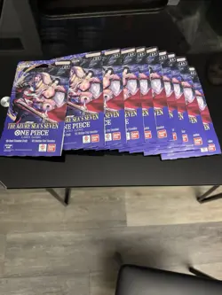 One Piece TCG The Azure Sea’s Seven OP-14 Sleeved Booster Pack Lot Of 10 sealed - Image 3