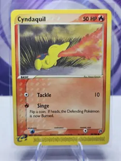 Cyndaquil 59/100 EX Sandstorm Common Pokemon Card LP - Image 1