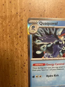Quaquaval Holo SVP 005 Pokemon Card Black Star Promo Scarlet & Violet Holo Foil - Image 2