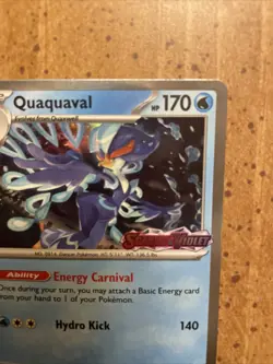 Quaquaval Holo SVP 005 Pokemon Card Black Star Promo Scarlet & Violet Holo Foil - Image 3