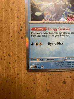 Quaquaval Holo SVP 005 Pokemon Card Black Star Promo Scarlet & Violet Holo Foil - Image 5