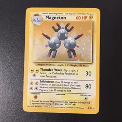 Magneton 9/102 Holo Rare Base Set Pokemon Card - Image 1