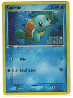 Pokemon TCG Squirtle Stamped Reverse Holo Card 63/100 EX Crystal Guardians NM - Image 1