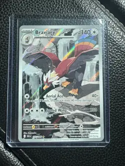 Braviary Black Bolt Illustration Holo Pokemon TCG Card IR - Image 1