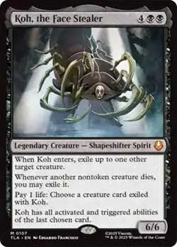 Koh, the Face Stealer NM Legendary MYTHIC MTG Avatar: The Last Airbender Regular - Image 1