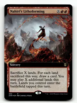 Nahiri's Lithoforming (Extended Art) 350 Foil R Zendikar Rising - Image 1