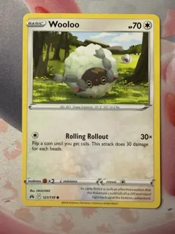 Wooloo Common Crown Zenith 121/159 NM English Pokemon Card - Image 1