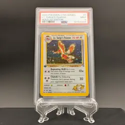 Pokemon 1st Edition Gym Heroes Lt. Surge's F earow 7/132 - PSA 9- MINT - Image 1