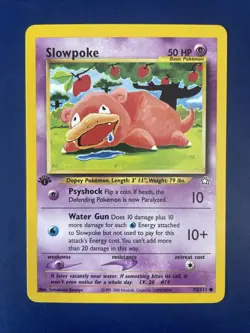 Pokemon Slowpoke 73/111 1st Edition Neo Genesis Vintage WOTC Card LP/NM - Image 1