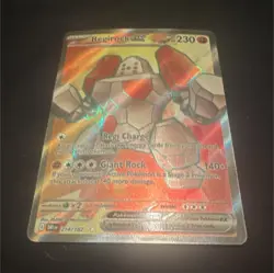Pokemon Regirock ex Sv10: Destined Rivals Ultra Rare Holo 230 HP 214/182 English - Image 1