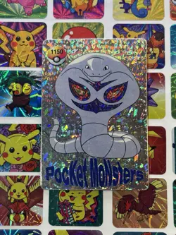 Pokemon Charizard Vintage Pocket Monsters Vending HOLO Prism Sticker bandai jpn - Image 1