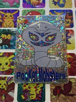 Pokemon Charizard Vintage Pocket Monsters Vending HOLO Prism Sticker bandai jpn - Image 3