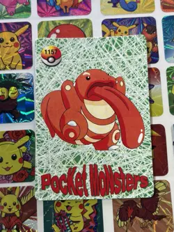 Pokemon Charizard Vintage Pocket Monsters Vending HOLO Prism Sticker bandai jpn - Image 5