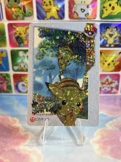 Pokemon Pikachu Vintage Pocket Monsters Vending HOLO Prism Sticker 1999 bandai - Image 4