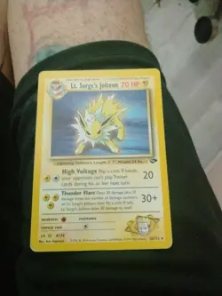 Pokemon TCG Lt. Surge's Jolteon Gym Challenge 28 Unlimited Rare Card - Image 1