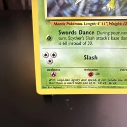 Pokemon TCG Scyther - 26/64 Jungle Set - Non-Holo Rare Card WOTC 1999 - LP - Image 5