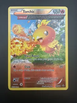 Pokemon Card - Torchic 26/160 Primal Clash Full Art Reverse Holo - NM - Image 1