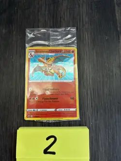 Special Delivery Charizard Pokemon Center Promo Card Holo (SWSH075) - SEALED - Image 1