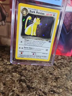 CGC 7.5 Dark Persian 2000 Black Star Promos 17 Holo Pokemon Card Swirl - Image 3