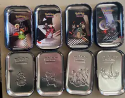 Pokemon Black Bolt & White Flare Mini Tin Set (7 Tins) + Stickers – NO Booster - Image 3