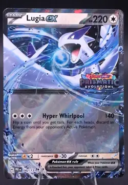 Pokemon TCG Lugia ex 082/131 Prismatic Evolutions Set Stamped Promo NM/M - Image 1