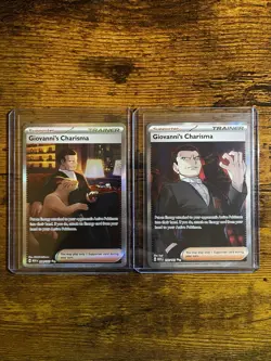 Pokemon 151 Giovanni's Charisma Special Illustration Rare Bundle NM - Image 1