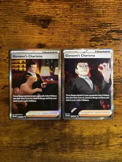 Pokemon 151 Giovanni's Charisma Special Illustration Rare Bundle NM - Image 2