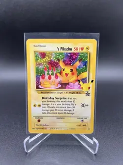 Pokemon TCG- Pikachu 24/53 Birthday Pikachu Celebrations NM+ - Image 1