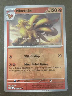 Ninetales 029/197 Sv03: Obsidian Flames Reverse Holo Pokemon TCG NM - Image 1