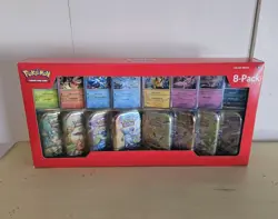 Pokemon Scarlet & Violet - Prismatic Evolutions 8 Pack Mini Tin Set Costco - Image 1