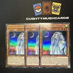 YUGIOH GHOST MOURNER & MOONLIT CHILL ULTRA RARE MP21-EN061 1ST EDITION X3 - Image 1