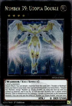 1x Number 39: Utopia Double | MP24-EN031 | QCR | 1st Ed | NM | YuGiOh - Image 1