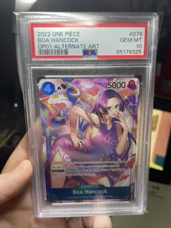 2022 ONE PIECE BOA HANCOCK #078 OP01-ROMANCE DAWN ALTERNATE ART ENGLISH PSA 10 - Image 2