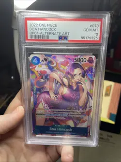 2022 ONE PIECE BOA HANCOCK #078 OP01-ROMANCE DAWN ALTERNATE ART ENGLISH PSA 10 - Image 4