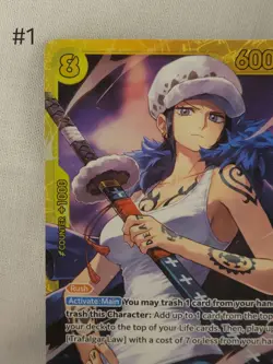 One Piece TCG Trafalgar Law Eb03-062 Sec Alt Art - Image 2