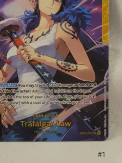 One Piece TCG Trafalgar Law Eb03-062 Sec Alt Art - Image 4