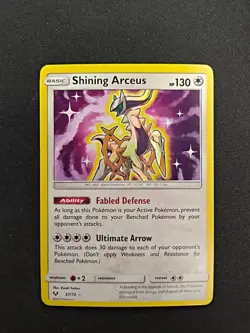 Shining Arceus 57/73 Shining Legends Holo Rare NM Pokemon Card - Image 1